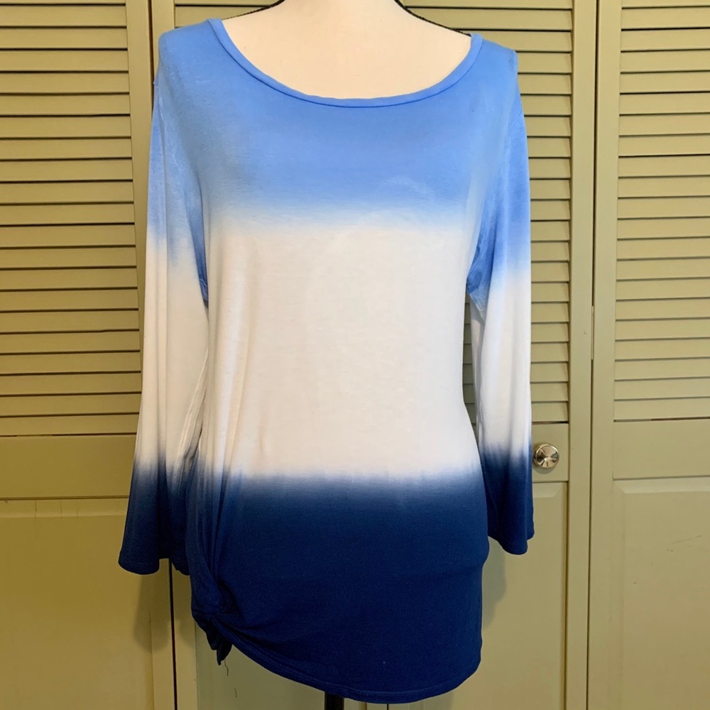 Soft Ombré Side Knot Tunic